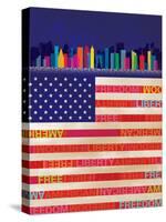 American Flag-Dominique Vari-Stretched Canvas