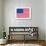 American Flag-null-Framed Art Print displayed on a wall
