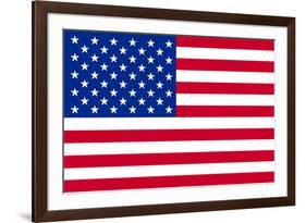 American Flag-null-Framed Art Print