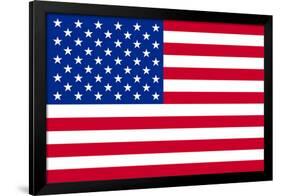 American Flag-null-Framed Art Print