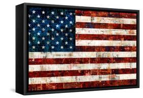 American Flag-Stella Bradley-Framed Stretched Canvas