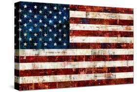 American Flag-Stella Bradley-Stretched Canvas