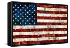 American Flag-Stella Bradley-Framed Stretched Canvas