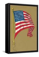 American Flag-null-Framed Stretched Canvas