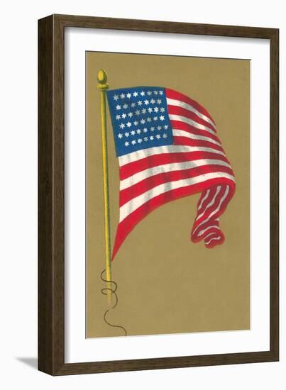 American Flag-null-Framed Art Print