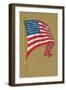 American Flag-null-Framed Art Print