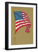 American Flag-null-Framed Art Print