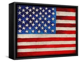 American Flag-Elizabeth Medley-Framed Stretched Canvas