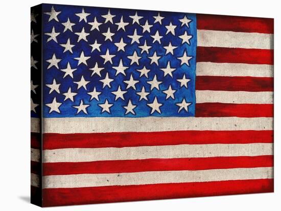 American Flag-Elizabeth Medley-Stretched Canvas