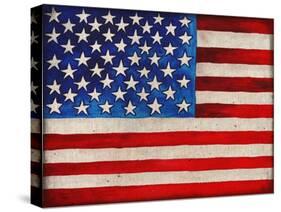 American Flag-Elizabeth Medley-Stretched Canvas