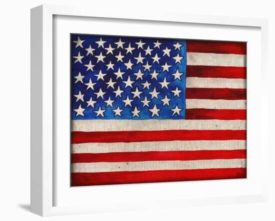 American Flag-Elizabeth Medley-Framed Art Print