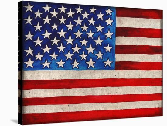 American Flag-Elizabeth Medley-Stretched Canvas