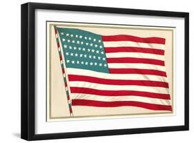 American Flag-null-Framed Art Print