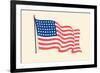 American Flag-null-Framed Premium Giclee Print