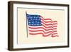 American Flag-null-Framed Art Print