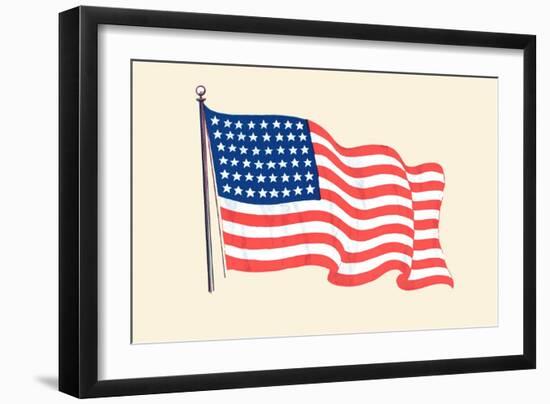 American Flag-null-Framed Art Print