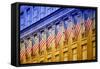 American flags - Manhattan - NYC - United States-Philippe Hugonnard-Framed Stretched Canvas