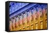 American flags - Manhattan - NYC - United States-Philippe Hugonnard-Framed Stretched Canvas