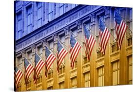 American flags - Manhattan - NYC - United States-Philippe Hugonnard-Stretched Canvas