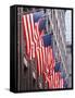 American Flags on Fifth Avenue, New York City-null-Framed Stretched Canvas