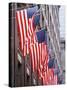 American Flags on Fifth Avenue, New York City-null-Stretched Canvas