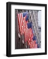 American Flags on Fifth Avenue, New York City-null-Framed Photographic Print