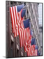 American Flags on Fifth Avenue, New York City-null-Mounted Photographic Print