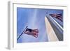 American Flags Surrounding the Washington Memorial on the National Mall in Washington Dc.-1photo-Framed Photographic Print