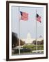 American Flags, the Capitol Building, Capitol Hill, Washington D.C.-Christian Kober-Framed Photographic Print