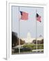 American Flags, the Capitol Building, Capitol Hill, Washington D.C.-Christian Kober-Framed Photographic Print