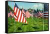 American Flags-Gary Tognoni-Framed Stretched Canvas