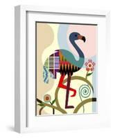 American Flamingo-Lanre Adefioye-Framed Giclee Print