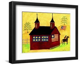 American Folk Art Barn-Cheryl Bartley-Framed Premium Giclee Print