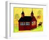 American Folk Art Barn-Cheryl Bartley-Framed Premium Giclee Print