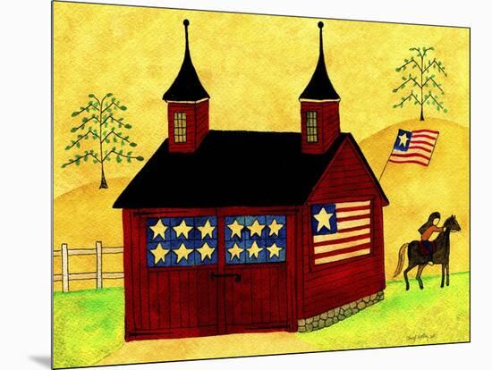 American Folk Art Barn-Cheryl Bartley-Mounted Giclee Print