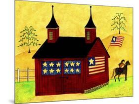 American Folk Art Barn-Cheryl Bartley-Mounted Giclee Print