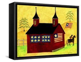 American Folk Art Barn-Cheryl Bartley-Framed Stretched Canvas