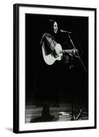 American Folk Musician Julie Felix on Stage at the Forum Theatre, Hatfield, Hertfordshire, 1979-Denis Williams-Framed Photographic Print