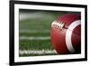 American Football close up on Field with Yard Lines in the Distance-33ft-Framed Photographic Print