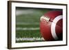 American Football close up on Field with Yard Lines in the Distance-33ft-Framed Photographic Print