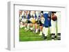 American Football Equipment - Helmet. Sport Team Concept. Football Player Boots-Pixel 4 Images-Framed Photographic Print