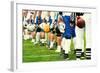 American Football Equipment - Helmet. Sport Team Concept. Football Player Boots-Pixel 4 Images-Framed Photographic Print