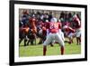 American Football Game with out of Focus Players in the Background-melis-Framed Photographic Print