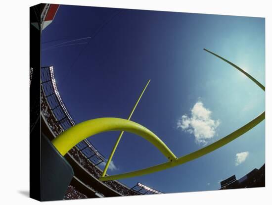 American Football Goalpost-Paul Sutton-Stretched Canvas