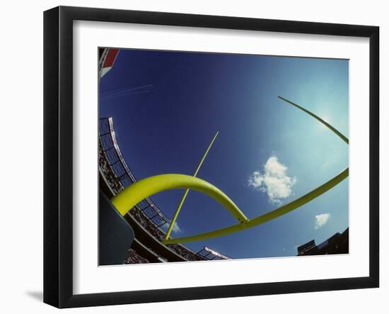 American Football Goalpost-Paul Sutton-Framed Photographic Print