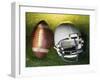 American Football Helmet and a Football-null-Framed Photographic Print