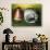 American Football Helmet and a Football-null-Photographic Print displayed on a wall