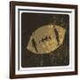 American Football Illustration. With Grunge Texture-pashabo-Framed Art Print