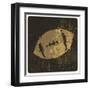 American Football Illustration. With Grunge Texture-pashabo-Framed Art Print