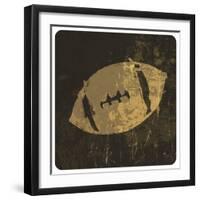 American Football Illustration. With Grunge Texture-pashabo-Framed Art Print